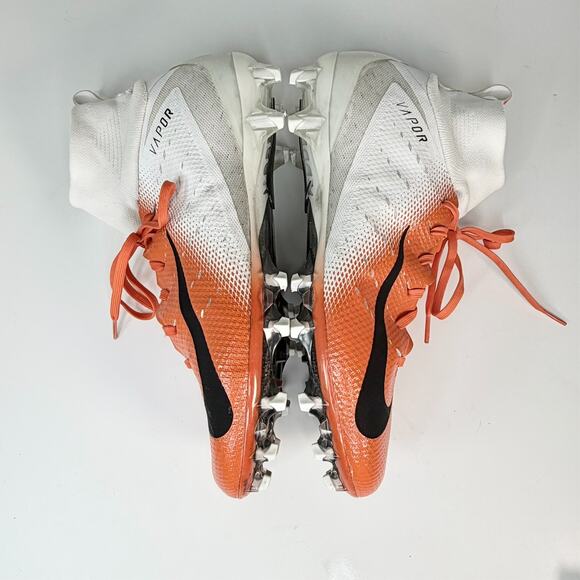Nike Vapor Untouchable Pro 3 Football Cleats White Orange Hyper AO3021-118 13 - Picture 7 of 13